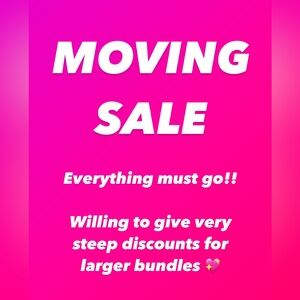 Moving Sale Announcement